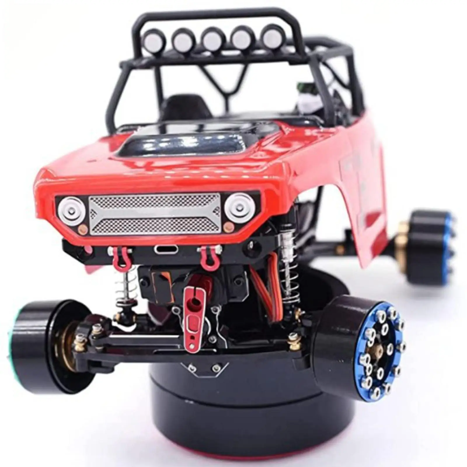 Durevole servo corno in metallo filettatura M3 braccio sterzo pezzo di ricambio per auto RC per camion elettrico Axial SCX24 90081