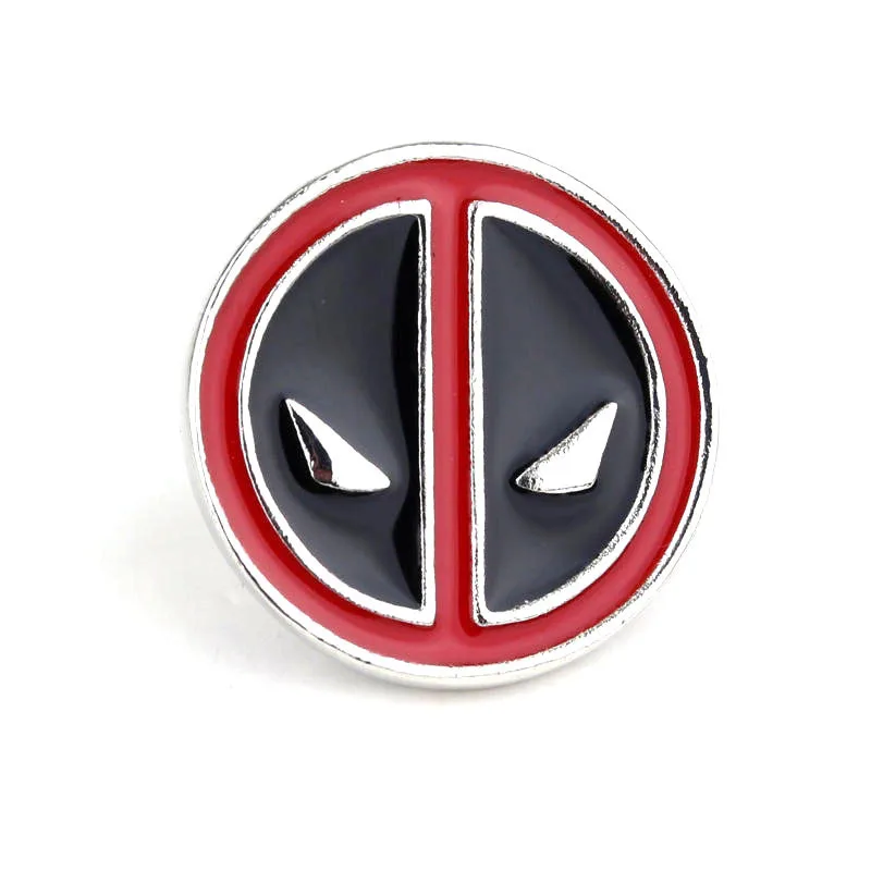 

Movie Deadpool Brooch Eye Lapel Pin Men Clothed Demin Button Friend Gifts