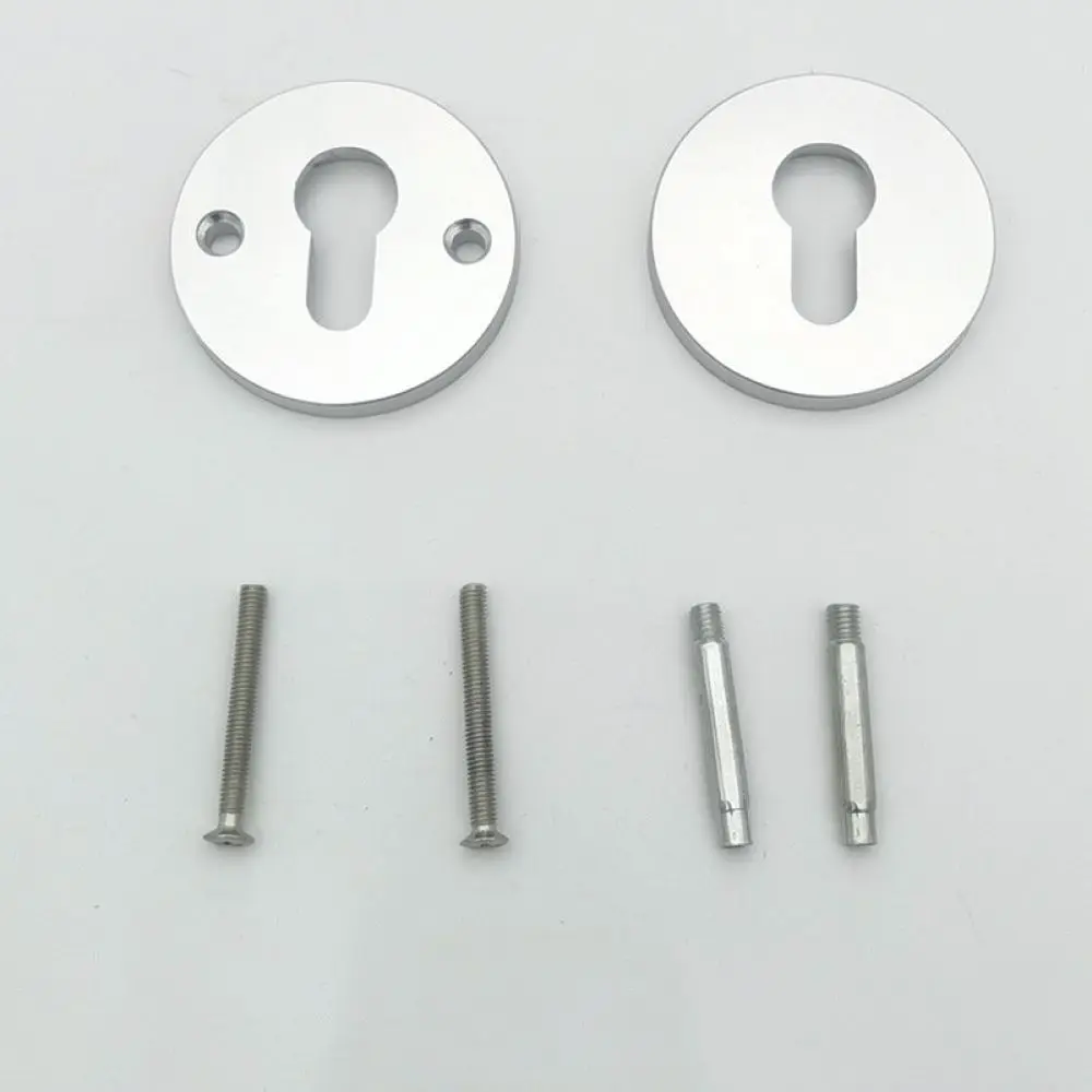 Modern Interior Door Lock Split Rosette Trim Space Aluminum Round Escutcheon Plate Home Door Handle Hardware