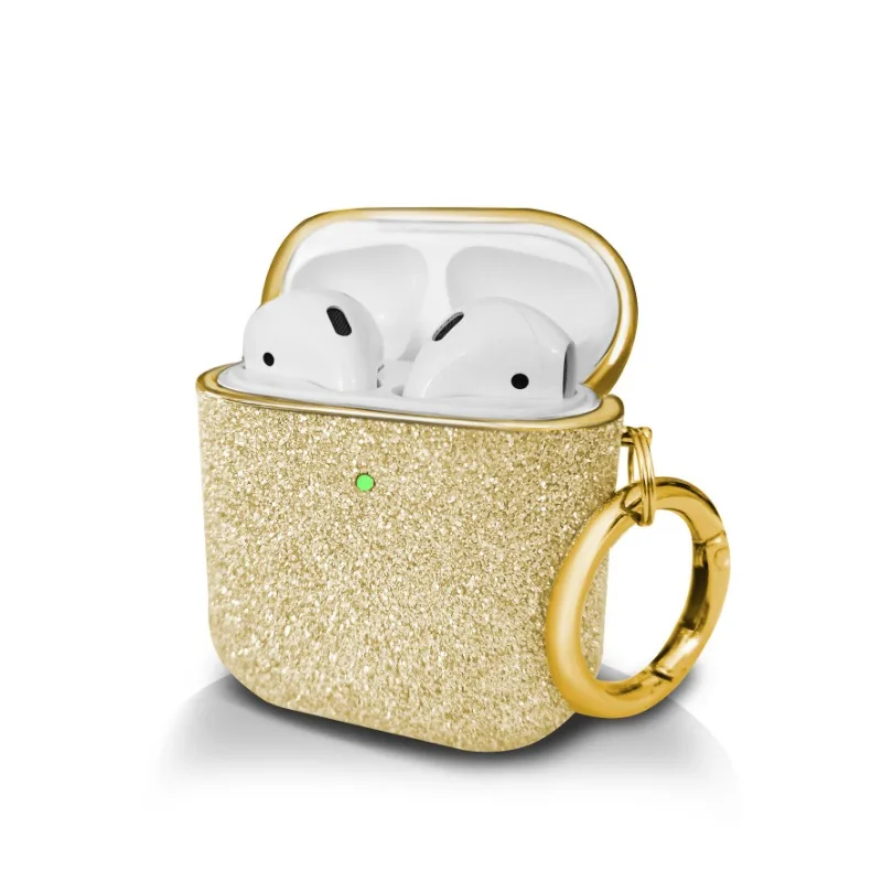 

For Apple Earphone Protective Case for AirPods Pro3 Pro2 Pro 1/2/3/4 Electroplated Bluetooth Paste Glitter Rhinestone Hard Case