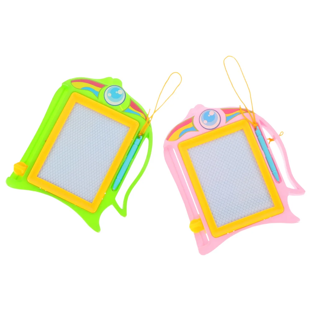 2 個子供用消去可能な描画ボード子供用ライティングボードスケッチ早期教育学習落書き描画パッド