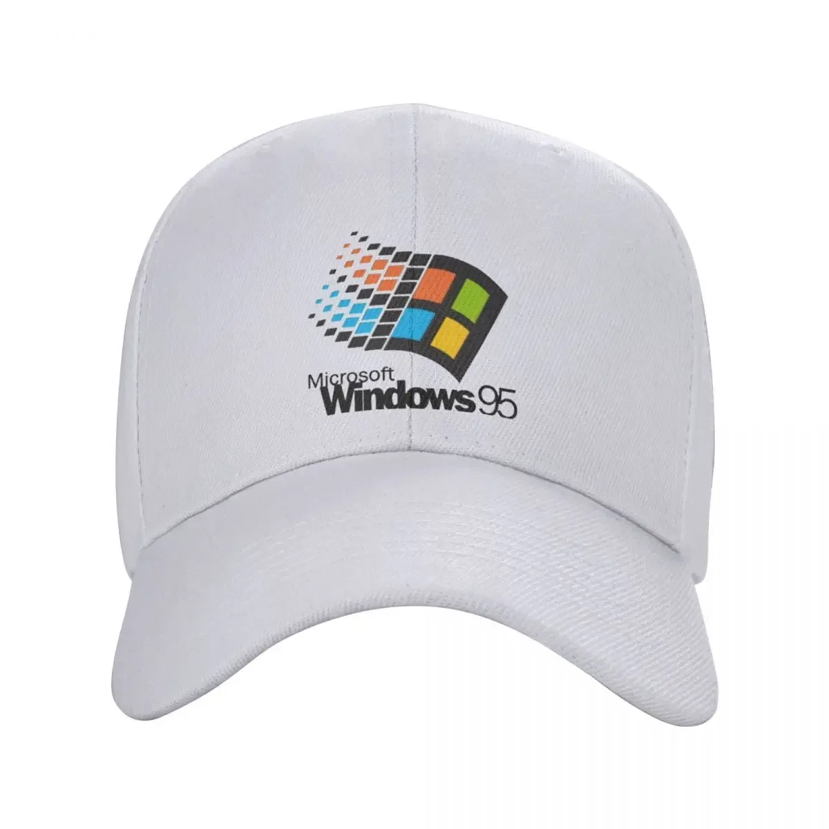Windows 95 Geeks Nerd หมวกหมวกฮิปฮอป unisex หมวกกันแดดหมวกกีฬาหมวกเบสบอลโพลีเอสเตอร์แบบปรับได้ล้างทําความสะอาดได้