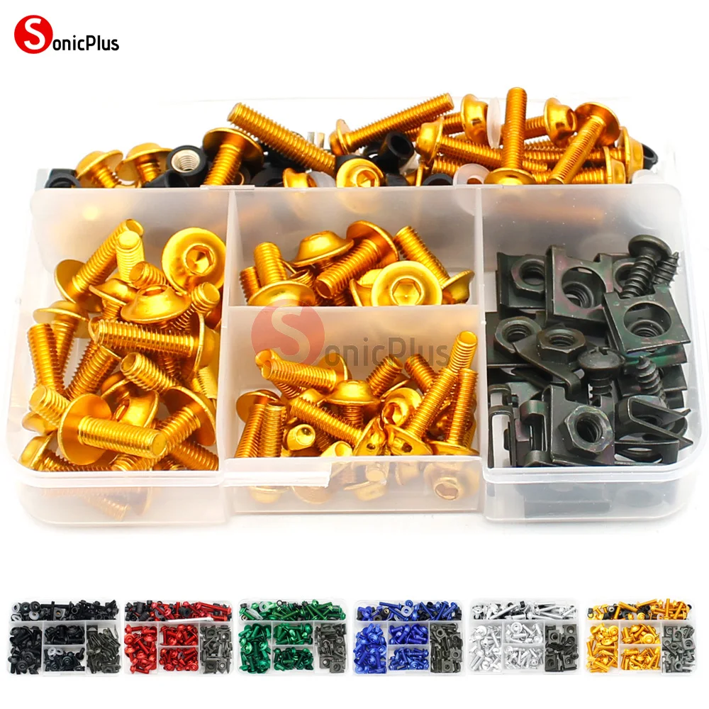 For Kawasaki ER-6F 650r 2006-2019 Complete Fairing Aluminium Fixing Bolt Screws Kit Bodywork Fasteners Motorcycle Accessories