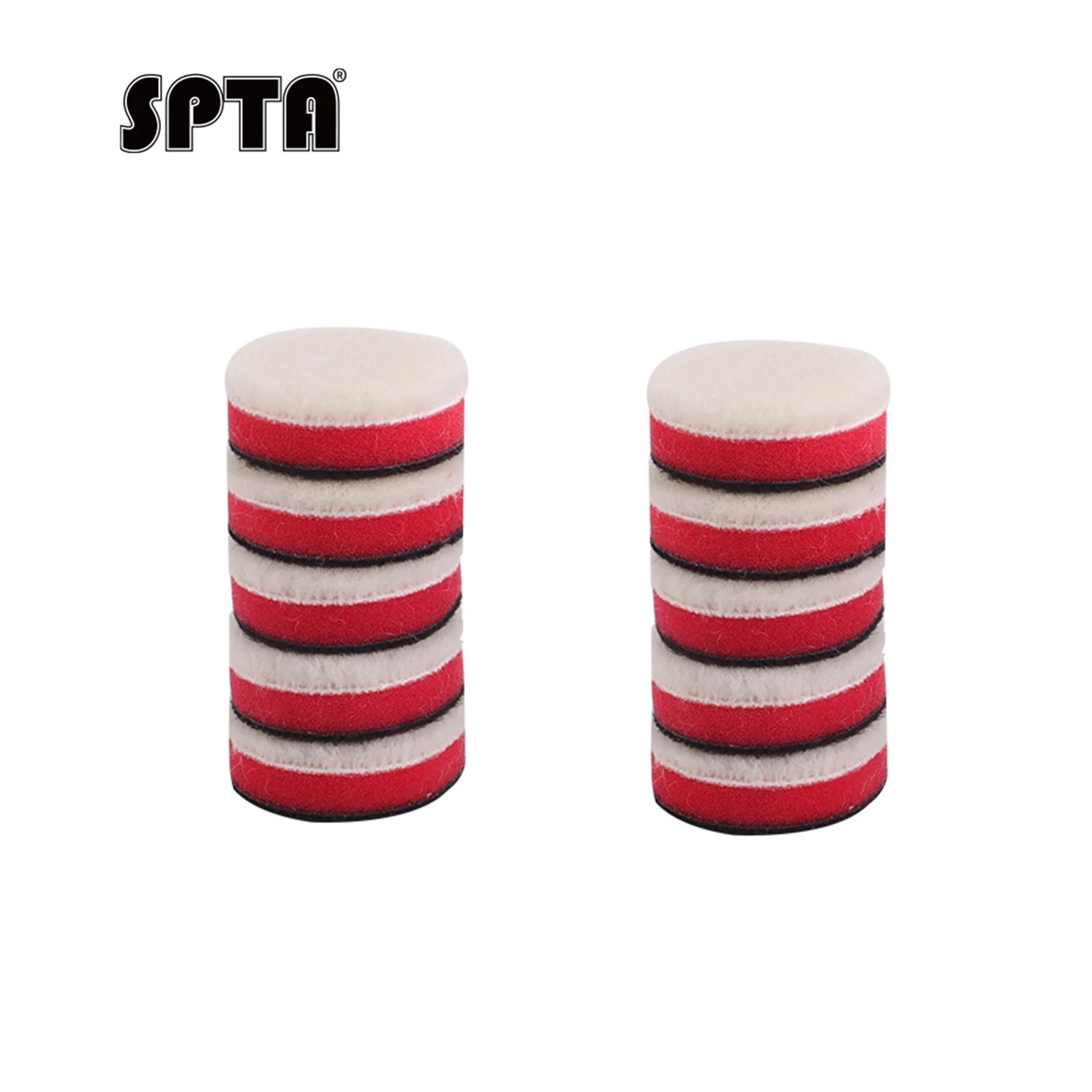 SPTA 0.5inch(12.5mm)/1inch(38mm)/2inch(50mm)/3inch(75mm) Wool Pad,Japanese Wollen Polishing Pad For Car Detailing Polishing