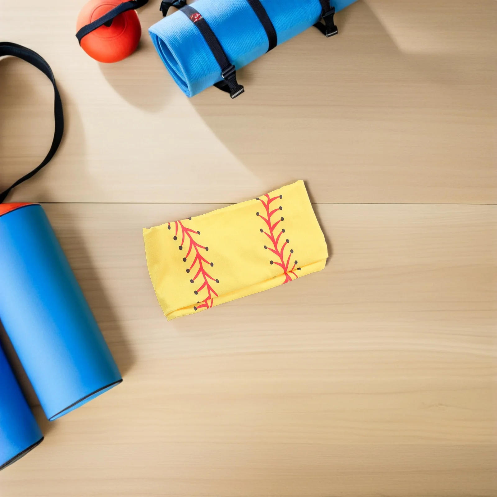 4 قطع من عصابة رأس الكرة اللينة للجنسين غير قابلة للانزلاق وممتصة للعرق وخفيفة الوزن ومسامية لصالة الألعاب الرياضية والجري واليوجا واللياقة البدنية ربطة شعر ناعمة قابلة للتمدد #5