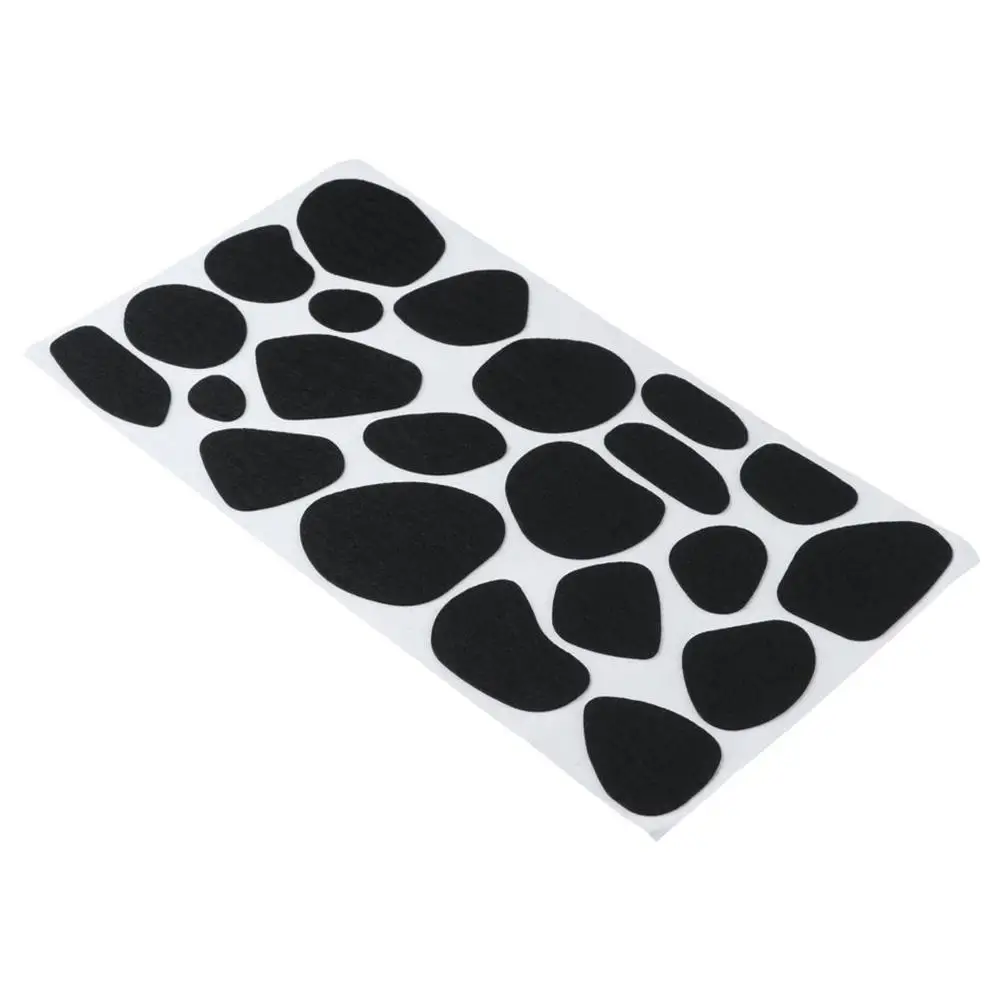 12 Sheets Black Adhesive Felt Circles Irregular Felt Messy Dots Sticker Dots 290*160mm Irregular Dots Circle Stickers