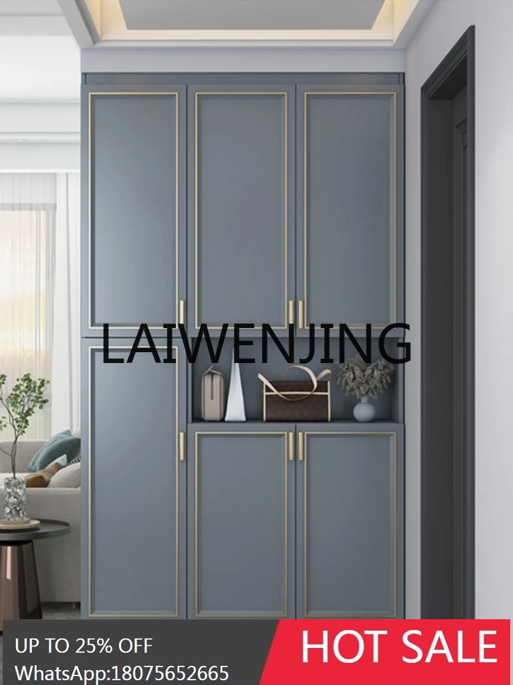 RWJ Light Luxury Aluminum Hallway Hall Cabinet Balcony Locker Sunscreen and Waterproof