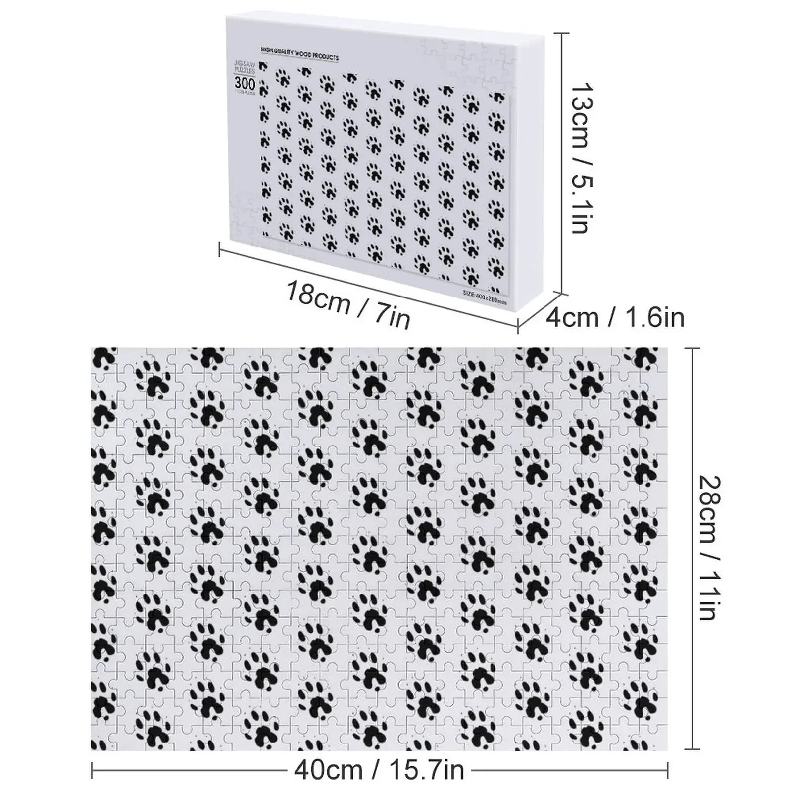 Пазл с принтом хорька, индивидуальный фото, персонализированный пазл, персонализированный для детей, деревянный пазл с именем
