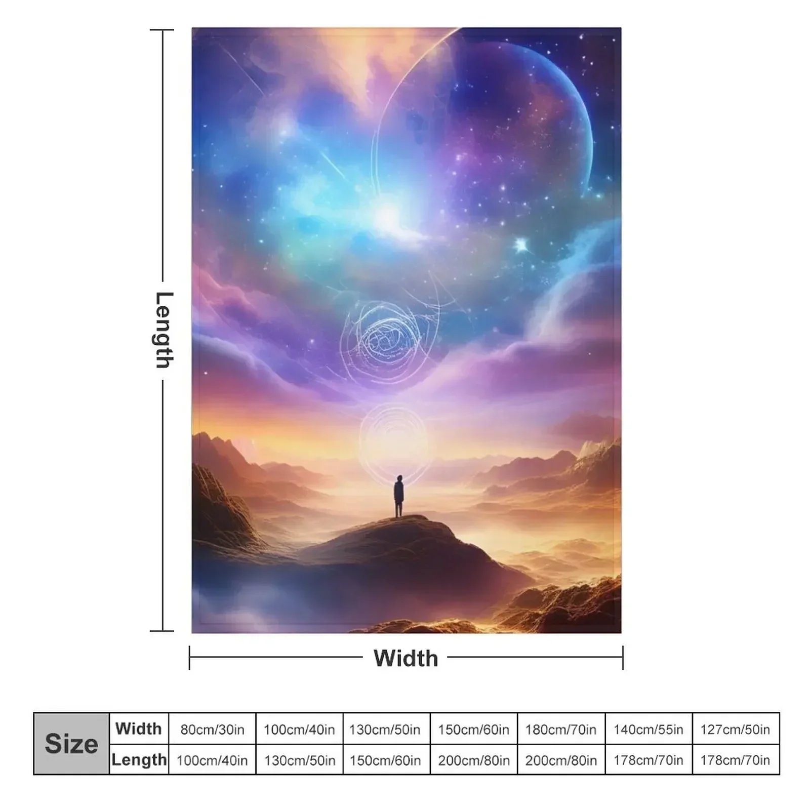 Nebulae Whisper Across the Vast Expanse of Space Throw Blanket couch cozy soft plush fuzzy picnic outdoor blanket