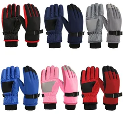 Gants de ski coupe-vent et imperméables pour enfants, garde les doigts au chaud, épais, neige, garçons, filles, enfants, hiver, nouvelle mode