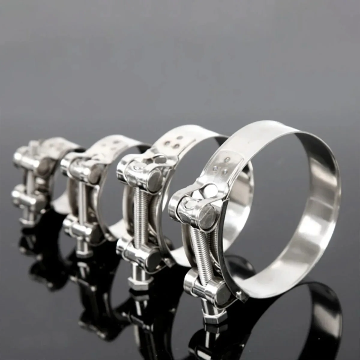 High Quality Stainless Steel Hose Clamp Exhaust Air Water Pipes Durable Sealing Powerful Strength Repair Welding Tools 17-252mm
