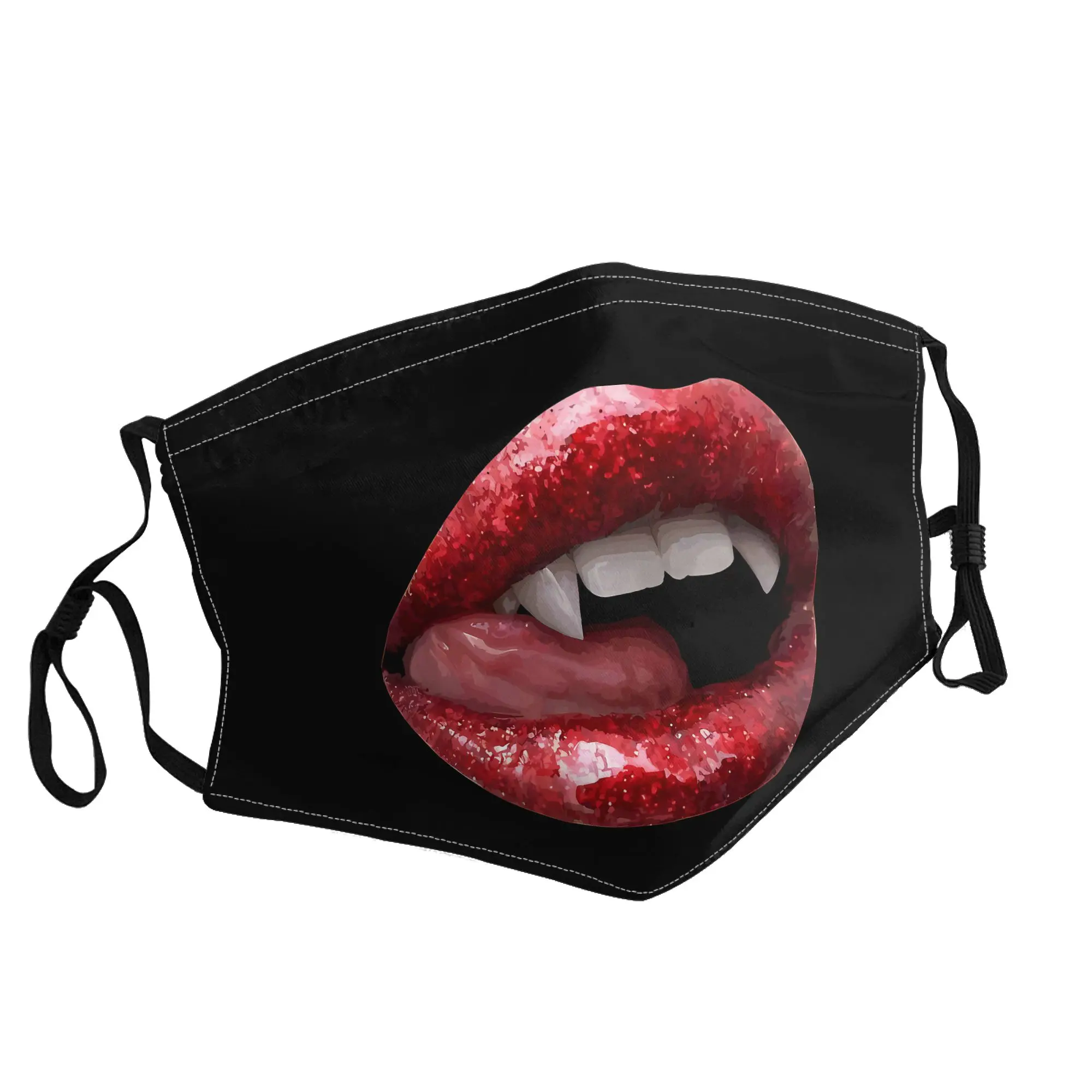 

Vampire Woman's Mouth Mask Unisex Outdoor Fashion Printed