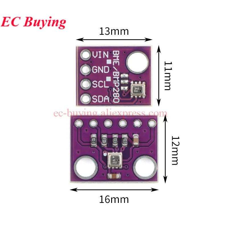 1Pc-10Pc GY-BME280 BMP280 BMP180 5V 3.3V Digital Temperature and Humidity Atmospheric Pressure Sensor Module Embedded Smart Home