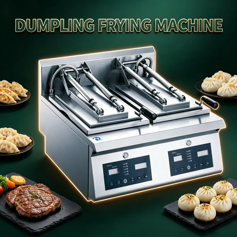Electric Frying Pan Automatic Dumpling Machine Multifunctional Auto Timing Water Injection Process Steak Water Fried Bun Pancake