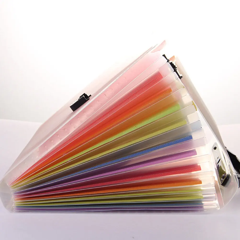 

Accordion File Folder for A4 Paper Portable Multilayer Expanding Document Organizer Ideal for Receipts Coupons Tickets Vouchers
