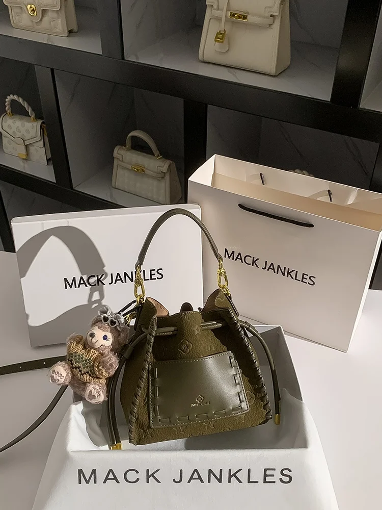 

Ma Jankles сумка-мешок из натуральной кожи женская сумка с цветком een Pred модная осенне-зимняя сумка через плечо ручная