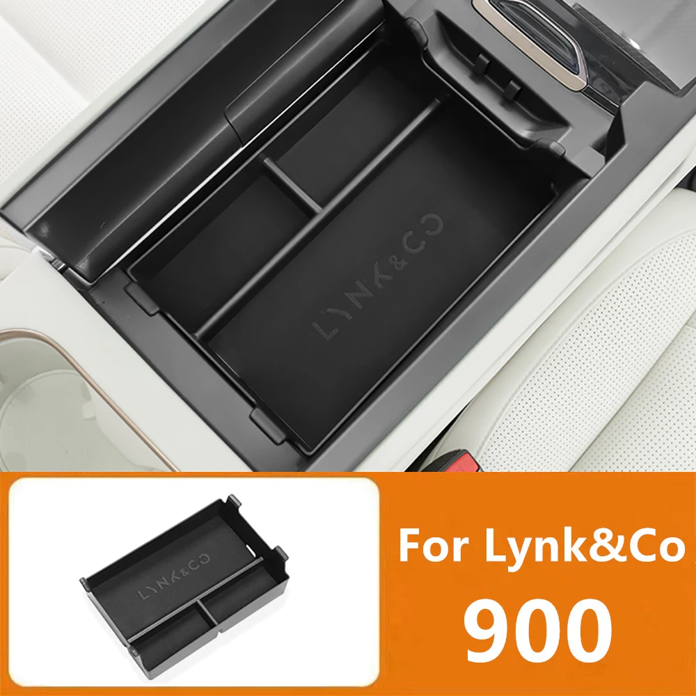 

Ящик для хранения с центральным управлением, ящик для хранения, подходит для Lynk & Co 900 2025 2026, подлокотник, ящик для хранения, аксессуары для модификации интерьера