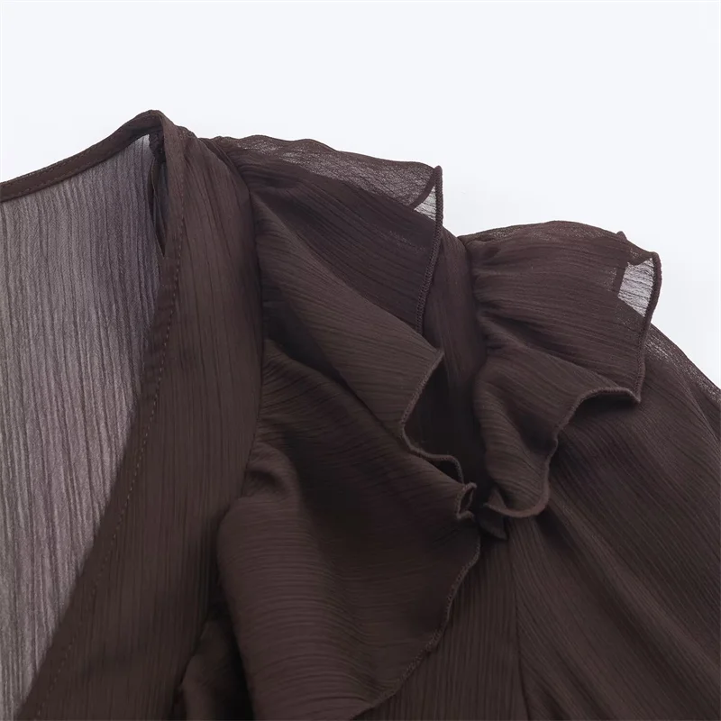 Feminino com cinto retalhos midi vestido na moda sexy moda 2025 outono sazonal casual saia elegante para mulher