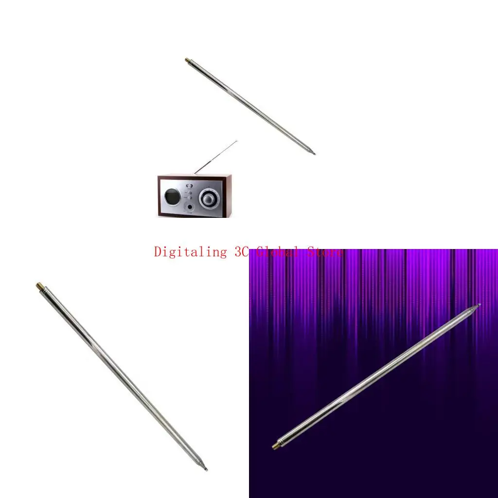 Telescopic Antennas Replacement 201 Stainless Steel 5.6m Rod for Positive V Antennas with Interfaces