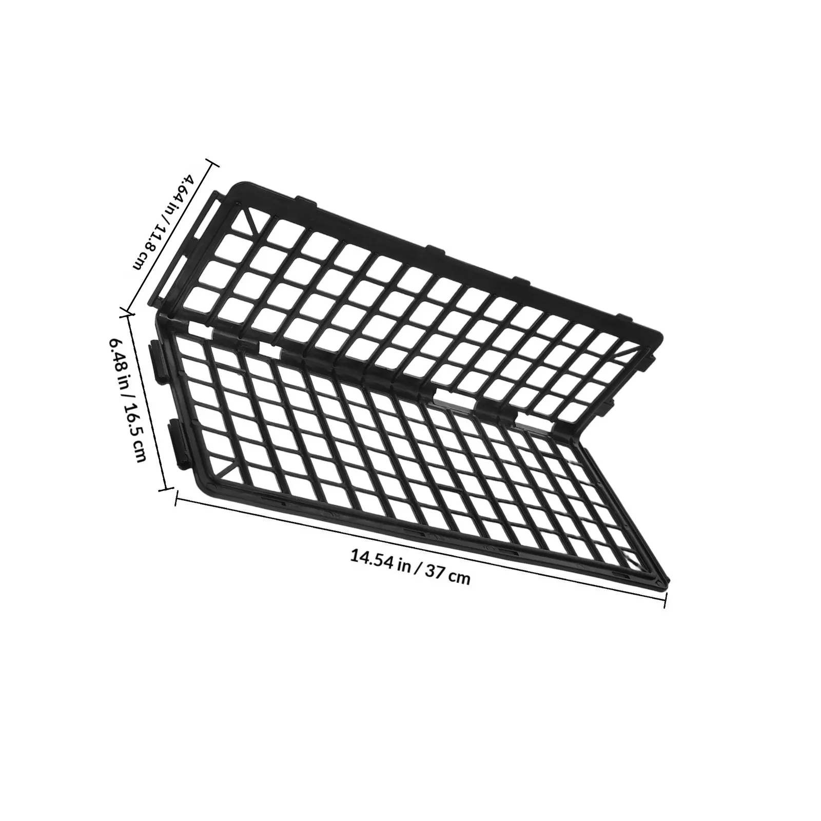 4Pcs Supermarket Fresh Food Shelf Rack Black Fruit and Vegetable Display Guardrail Protective Barrier Produce Section Divider