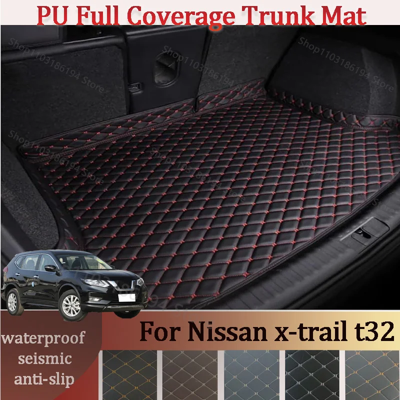 Customized Car High Edge Trunk mat For nissan x-trail t32 2013-2020 Car XPE Leather Waterproof Carpet mat Car Accessory Interior