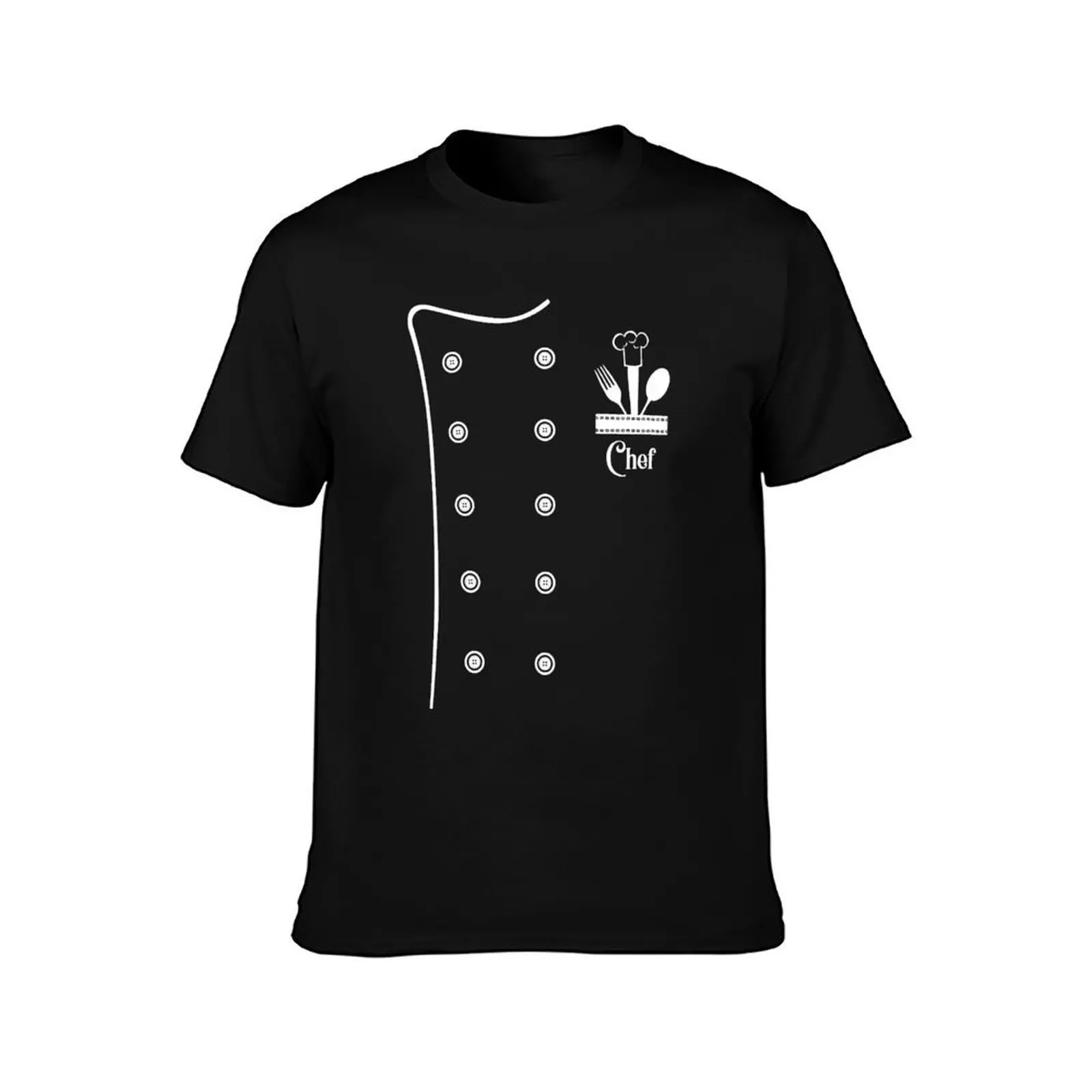 Chef Cook Chef Jacket Chef Gift Cooking & Kitchens T-Shirt, Summer Casual Cotton Tee, Oversized Streetwear Tops, 100% Cotton