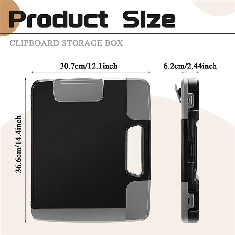 

Black clipboards with storage Black Clipboard with Storage Plastic Clipboard Storage Case with Handle Storage Construction Binde