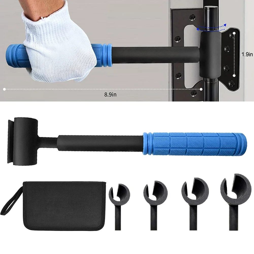 

4-in-1 Door Hinge Adjusting Tool Set Effortless Fixes For Misaligned Doors Upgrade Hinge Gap Adjustment Heavy-Duty Wrench Set