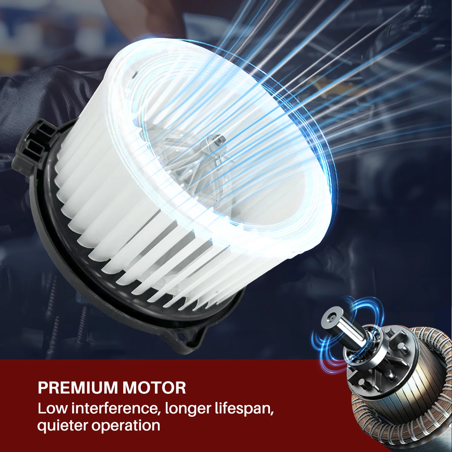 Aspligo Air Conditioner AC Heater Blower Motor With Fan Cage For Toyota 4RUNNER 1996-2002 1997 1998 1999 2000 2001