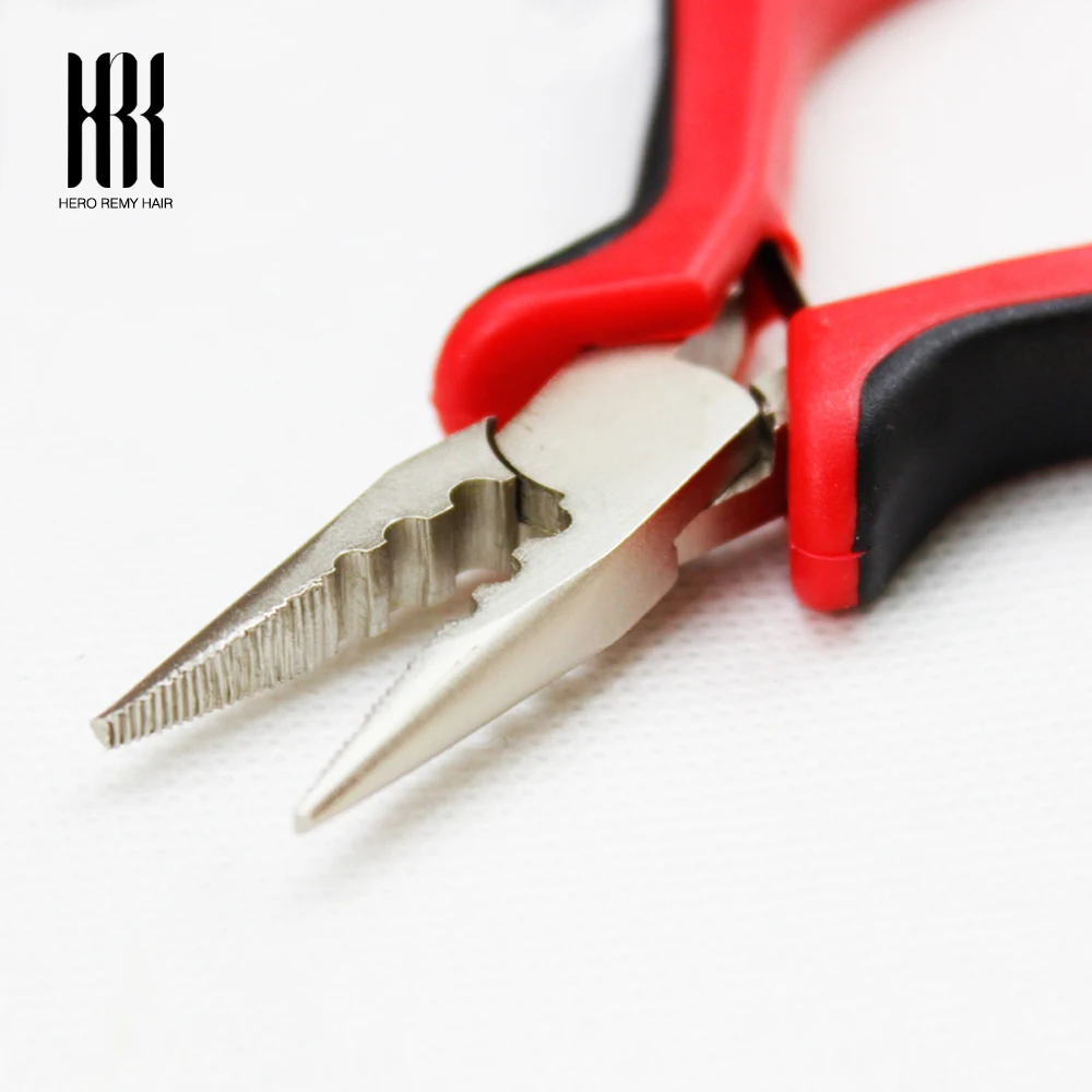 Alicate de extensão de cabelo, ferramentas de 3 furos, alicate para micro anéis/links, extensões de cabelo de penas, cápsula, remoção de pinças