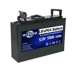 Przenośny akumulator LiFePO4 12V 100Ah BMS 12.8V LiFePO4 Bateria litowa Baterie magazynujące energię