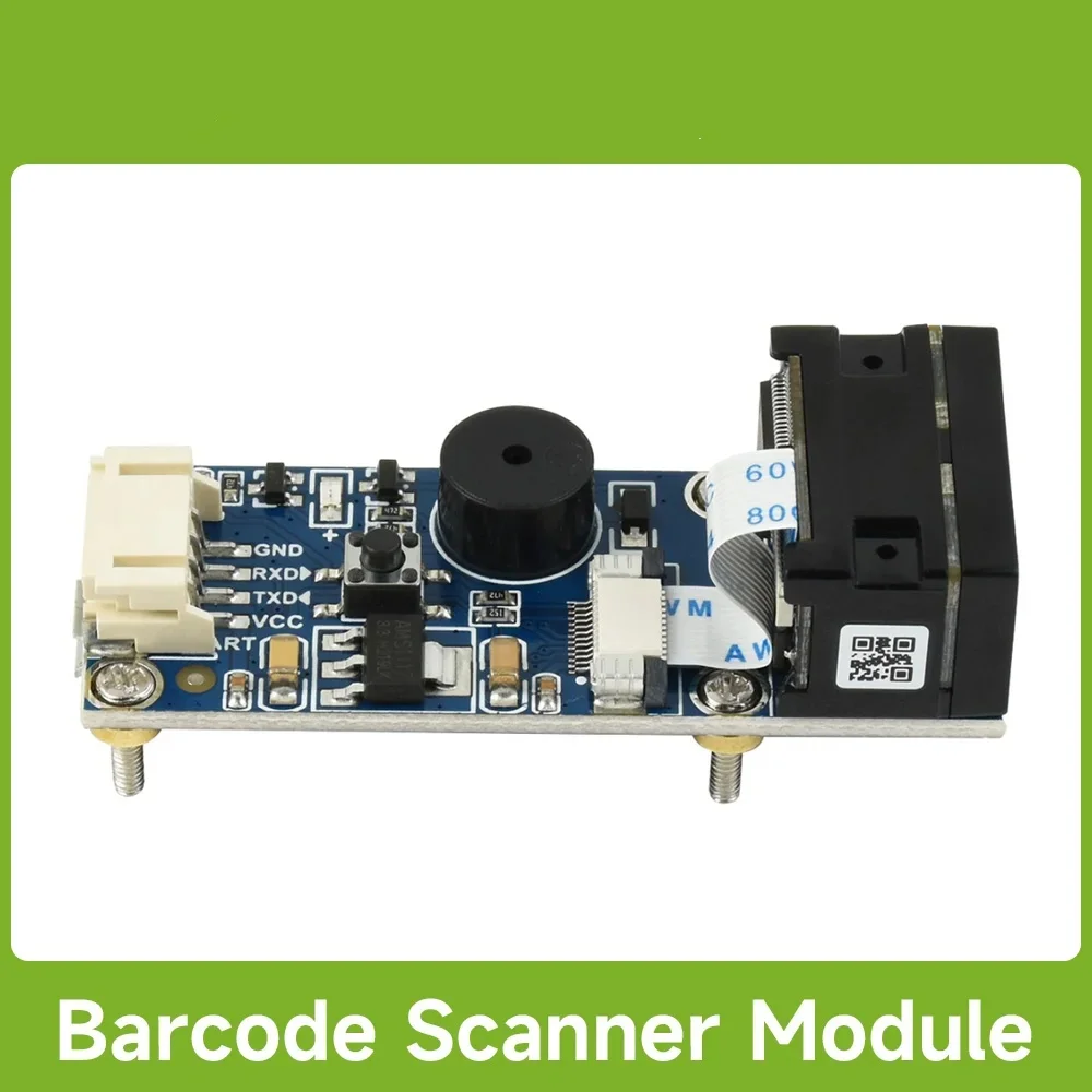 Barcode Scanner Module small 1D/2D Codes, QR Code Reader Onboard Micro USB and UART Serial Port Directly Plugged into