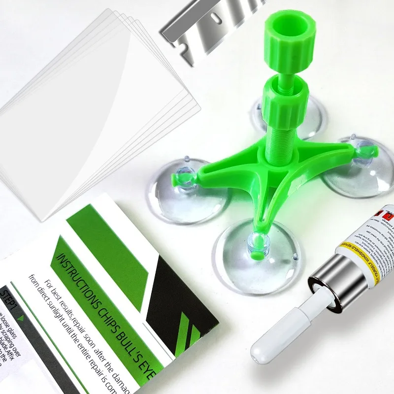 

Windshield Crack Quick Repair Tool Set Auto Glass Repair Fluid