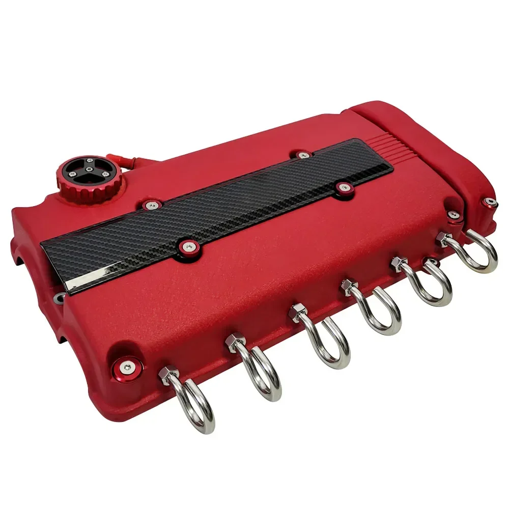 

Engine Valve Cover Wall Decorative Car Tuning Enthusiasts Tuning Parts Heavy Duty Wall Mounted Red Engine Valve Cover