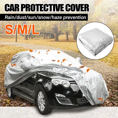 Universal Car Cover Sun UV Protection Car Body Sun Rain Dustproof Waterproof Cover S/M/L/XL/XXL Car Covers Smart Outdoor Full