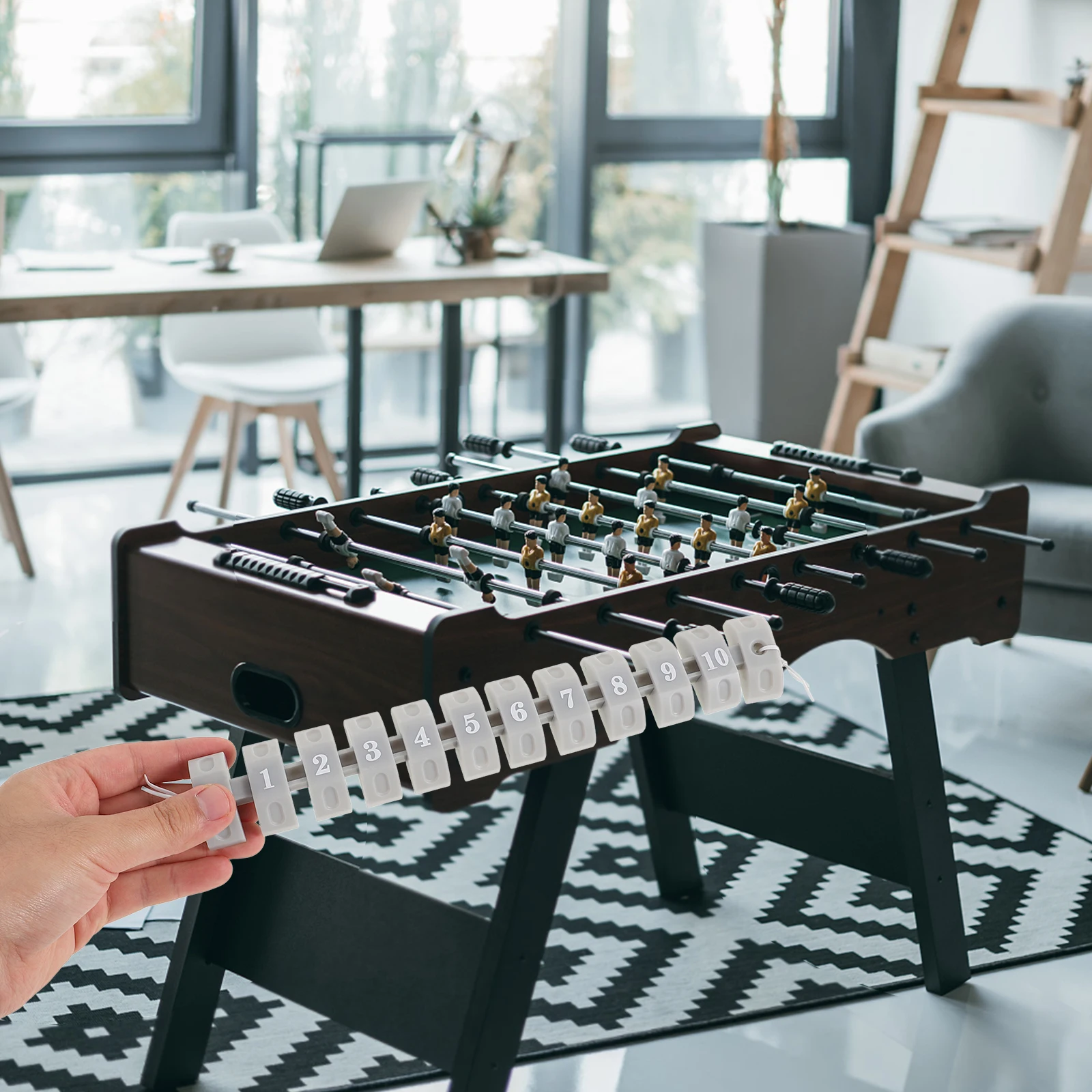 

2pcs Foosball Score Keepers Soccer Accessories Durable Hips Material Multi-Functional Score Counters For Desktop Portable