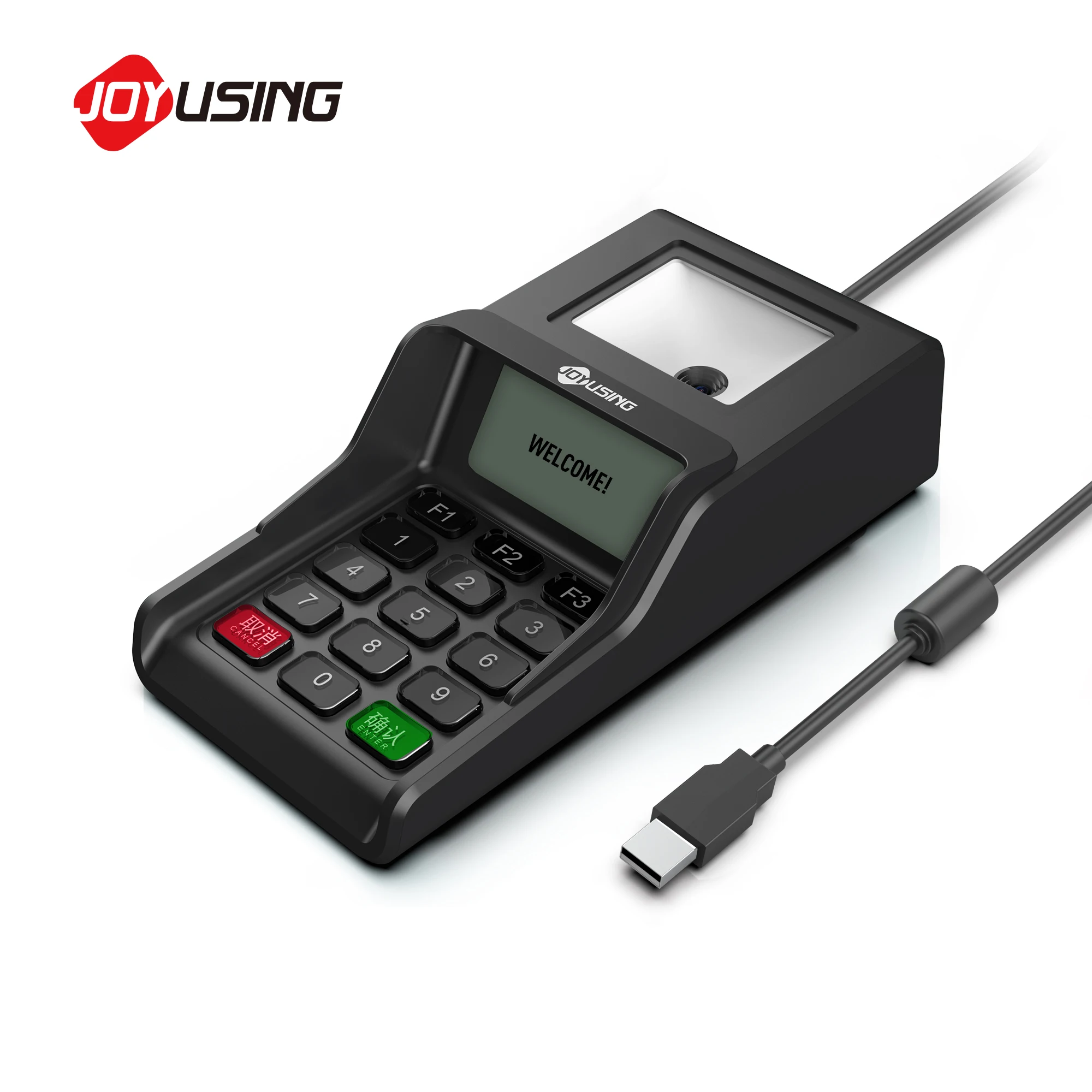 Joyusing PK102  Numeric Keypad Pinpad with Barcode Reader USB Interface and NFC