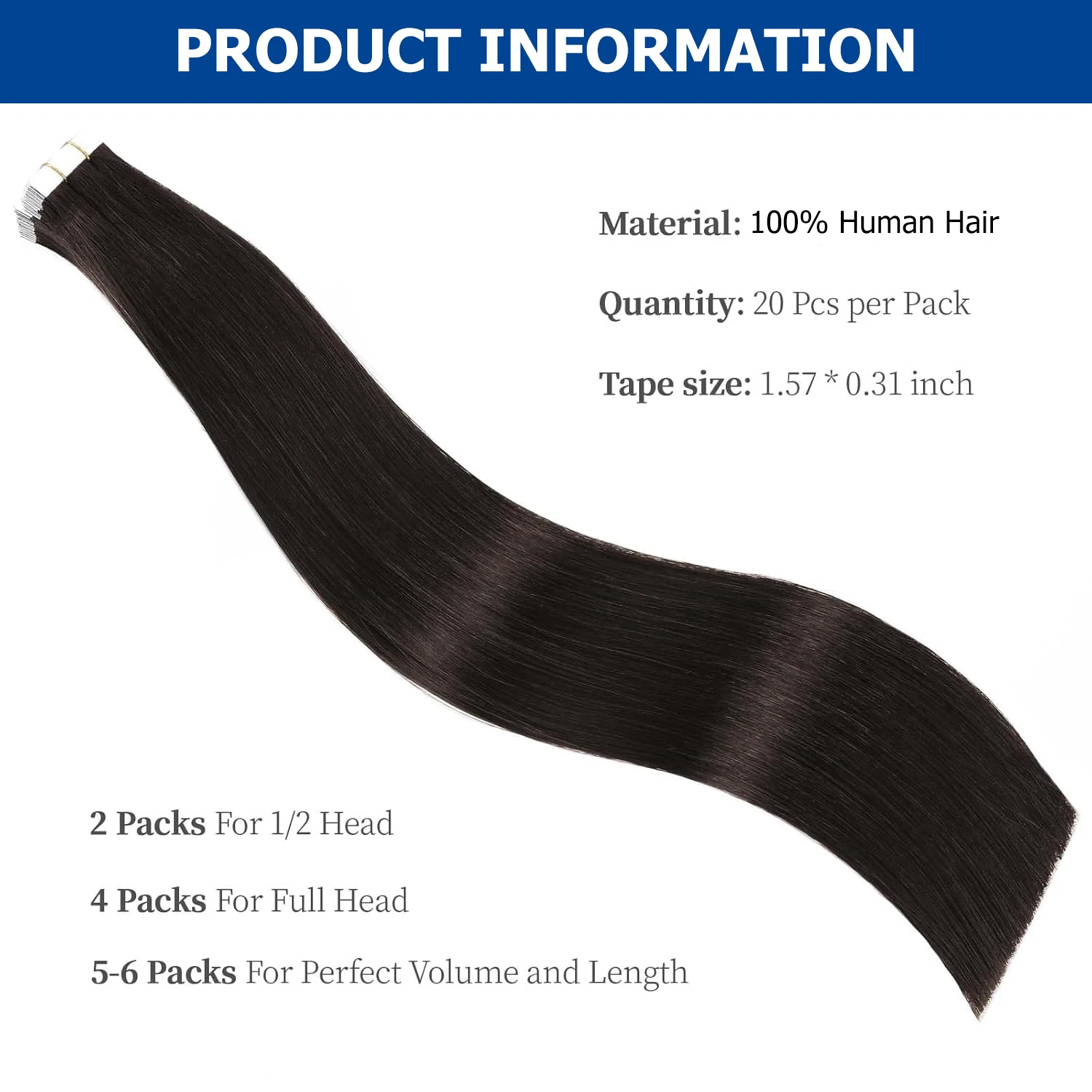 Bande droite d'os dans les Extensions de cheveux couleur naturelle trame de peau bande sans couture d'unité centrale dans les Extensions de cheveux humains pour Salon de haute qualité