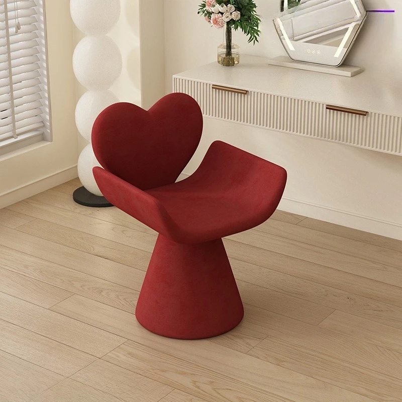 

The bedroom can rotate makeup stool, light luxury dressing table chair, beauty salon nail salon back, dining table chair