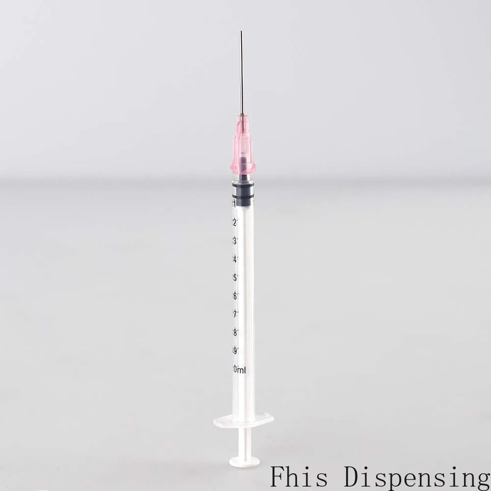 1ml Syringes with 20G 1 Inch Blunt Tip Needle and Storage Caps Great Pack of 20