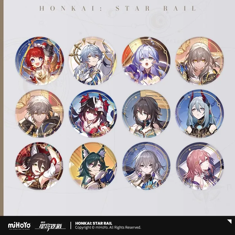 

Official miHoYo Honkai:StarRail Character Standing Illustration Series Badge The Harmony Anime Game Merchandise Accessories Pin