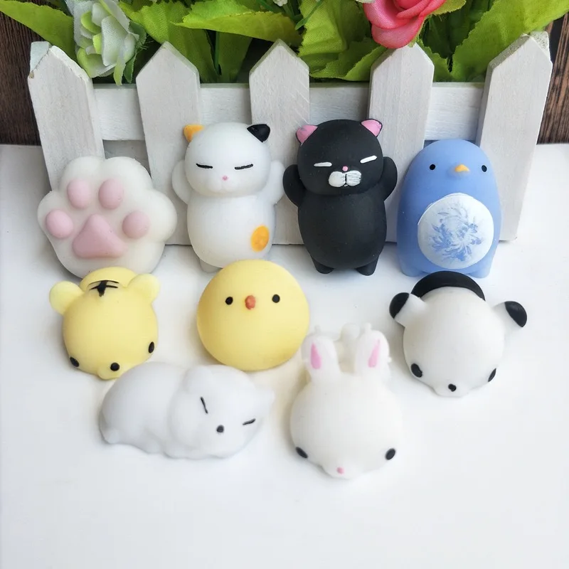 5-50PCS Kawaii Squishies Mochi Anime Squishy For Kids Antistress Ball Squeeze Party Favors Stress Relief Kid\'s Toys For Birthday