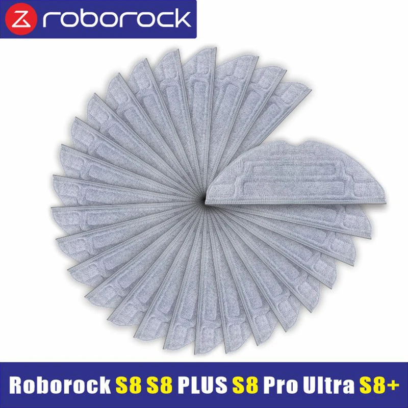 Antibacterial Mop Roborock  S8 Pro Ultra / S8 Plus / S8 Robot Accessories Washable rag  Vacuum Spare Parts