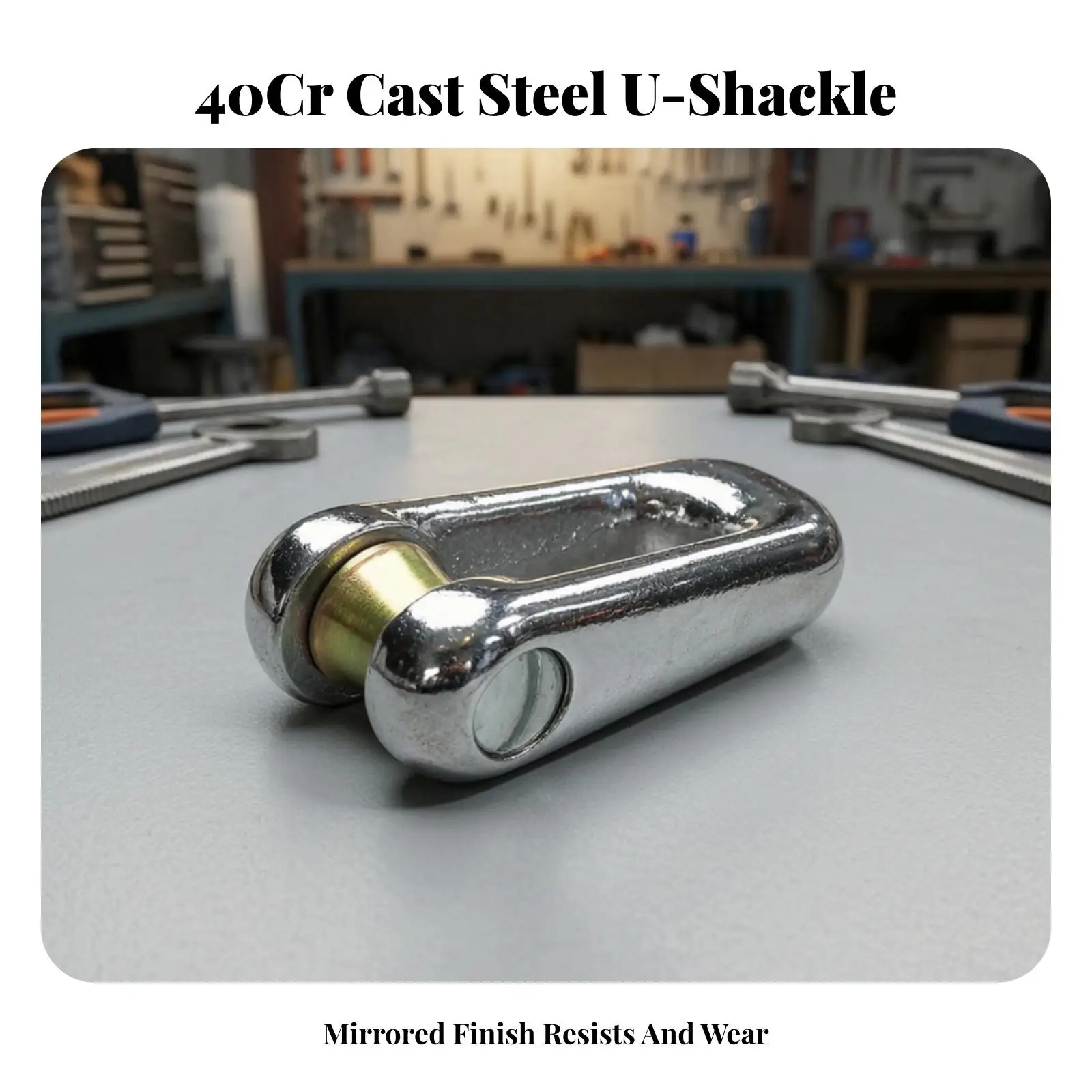 Heavy Duty Cable Connection Ring with Rotating Insert for Wire Rope Rigging Hardware Secure Link