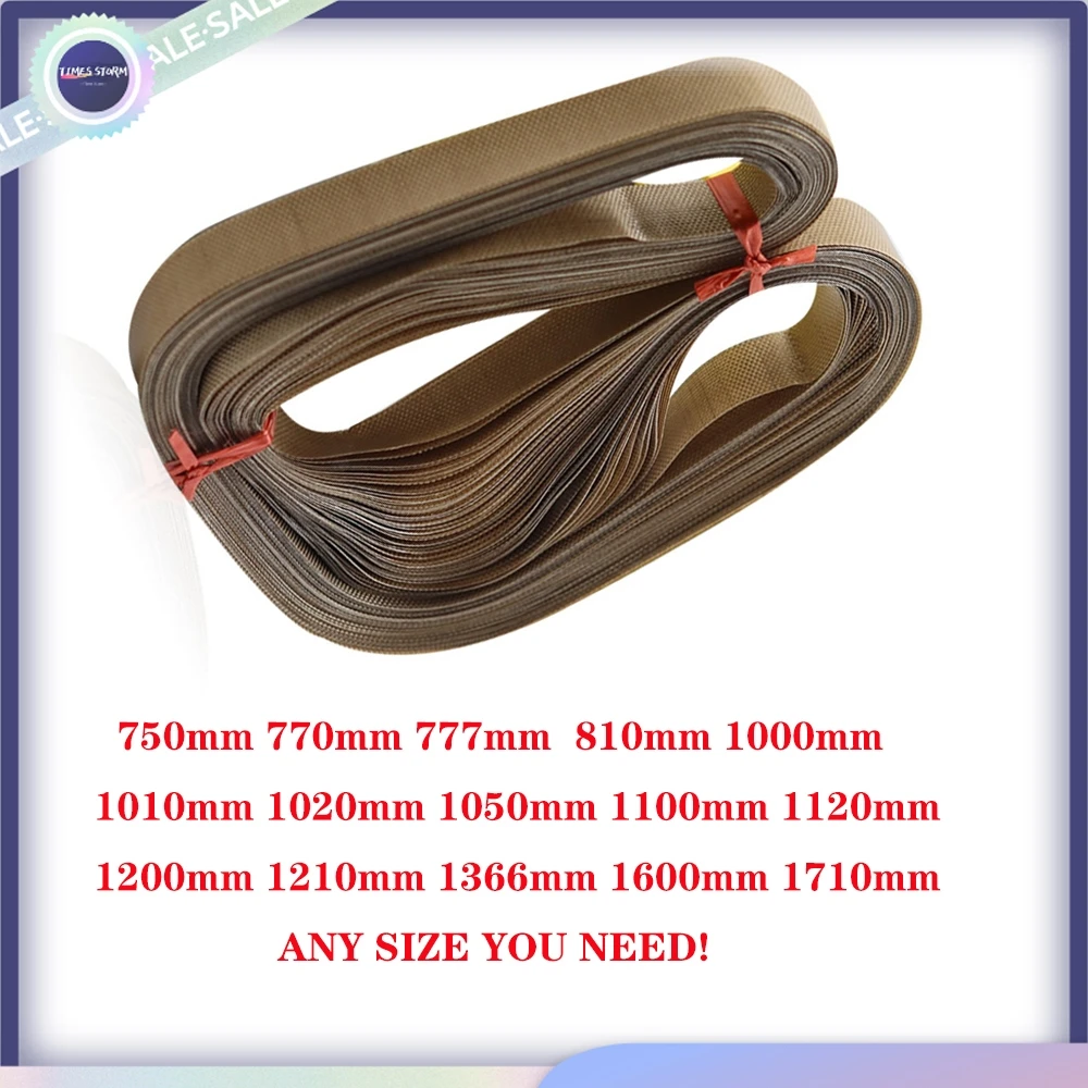 50pcs 750 777 770 810 1120 1210 1366mm PTFE sealing belt for FR-900 FR-770 FR-980 FRM-1120 FR-810 Plastic Bag Sealing Machine