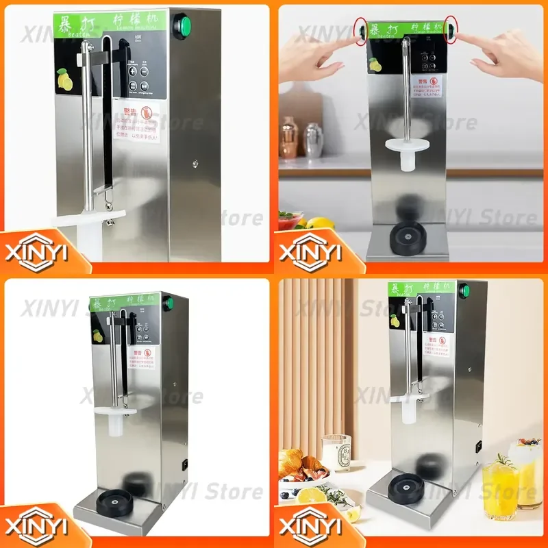 for Chain Milk Tea Shop Fresh Fruit Ice Crushing Machine Special Hammer Lemon Blast Commercial Fully Automatic Lemon Blasting