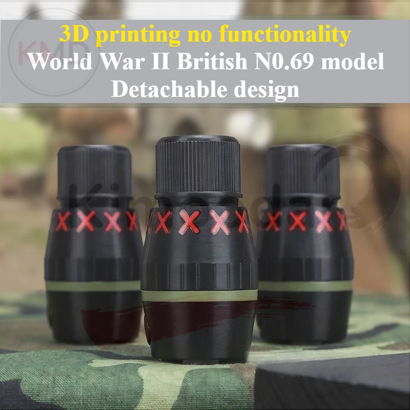 3D Printed Model WWII British NO.69 Static Non-functional Handmade Assembly Military Enthusiast Decoration Teaching Demonstratio