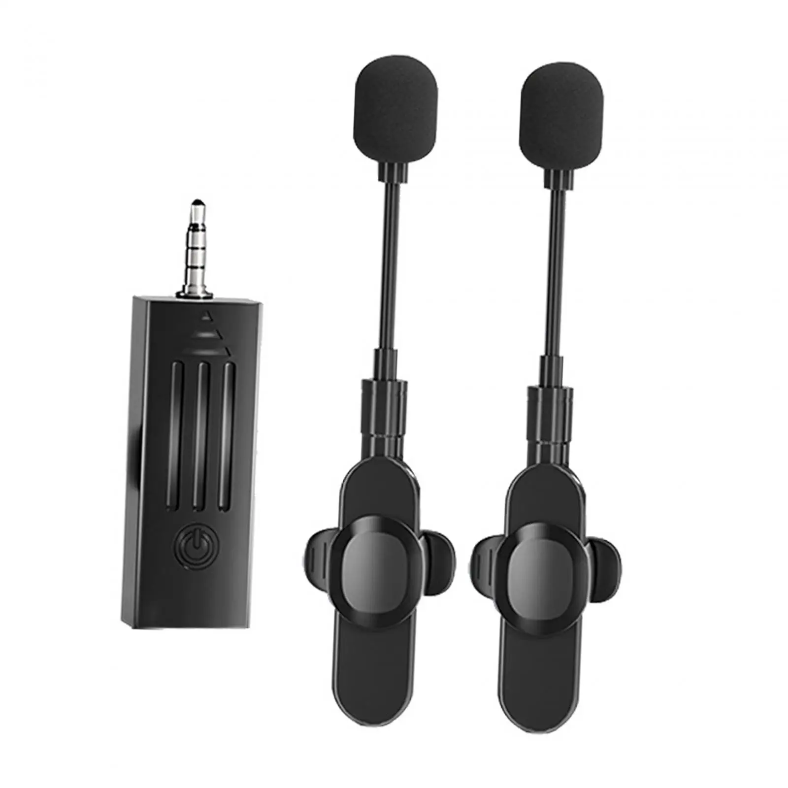 Wireless Lavalier Lapel Mic, Conexão Automática, Clip on, Zoom, Vlog, Áudio, Gravação de Vídeo, YouTube, Facebook, Ao Vivo