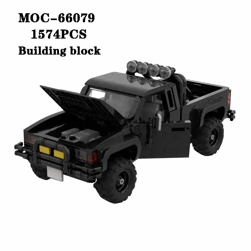 New MOC-66079 Pickup Off Road Vehicle Spliced Building Block Model  Adult and Children's Toys Education Birthday Christmas Gift