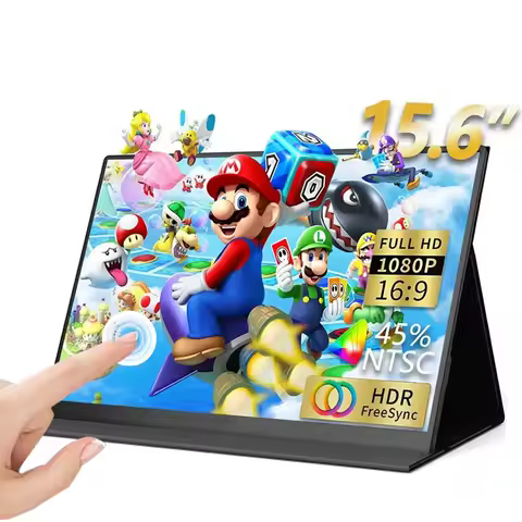 AHXJKA 15.6 inch Portable Touch Monitor Gaming Laptop Extension Display aluminum alloy Mini HDMI For PS/Steam/Deck/Switch/PC/Mac